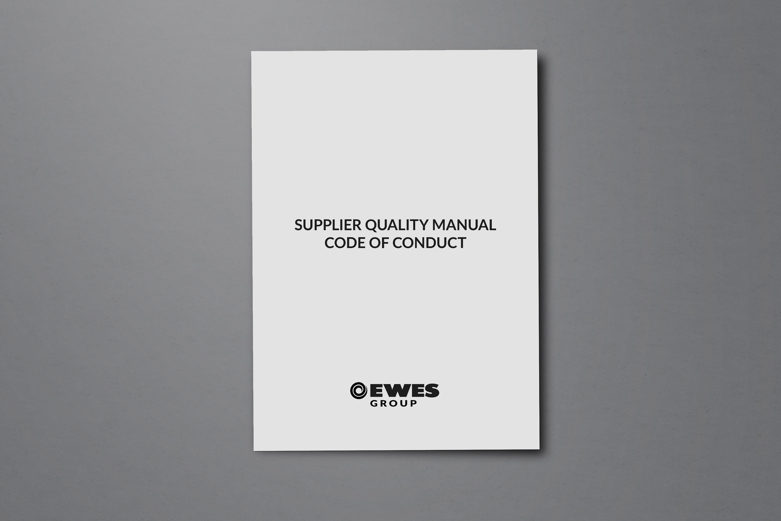 EWES Supplier quality manual code of conduct