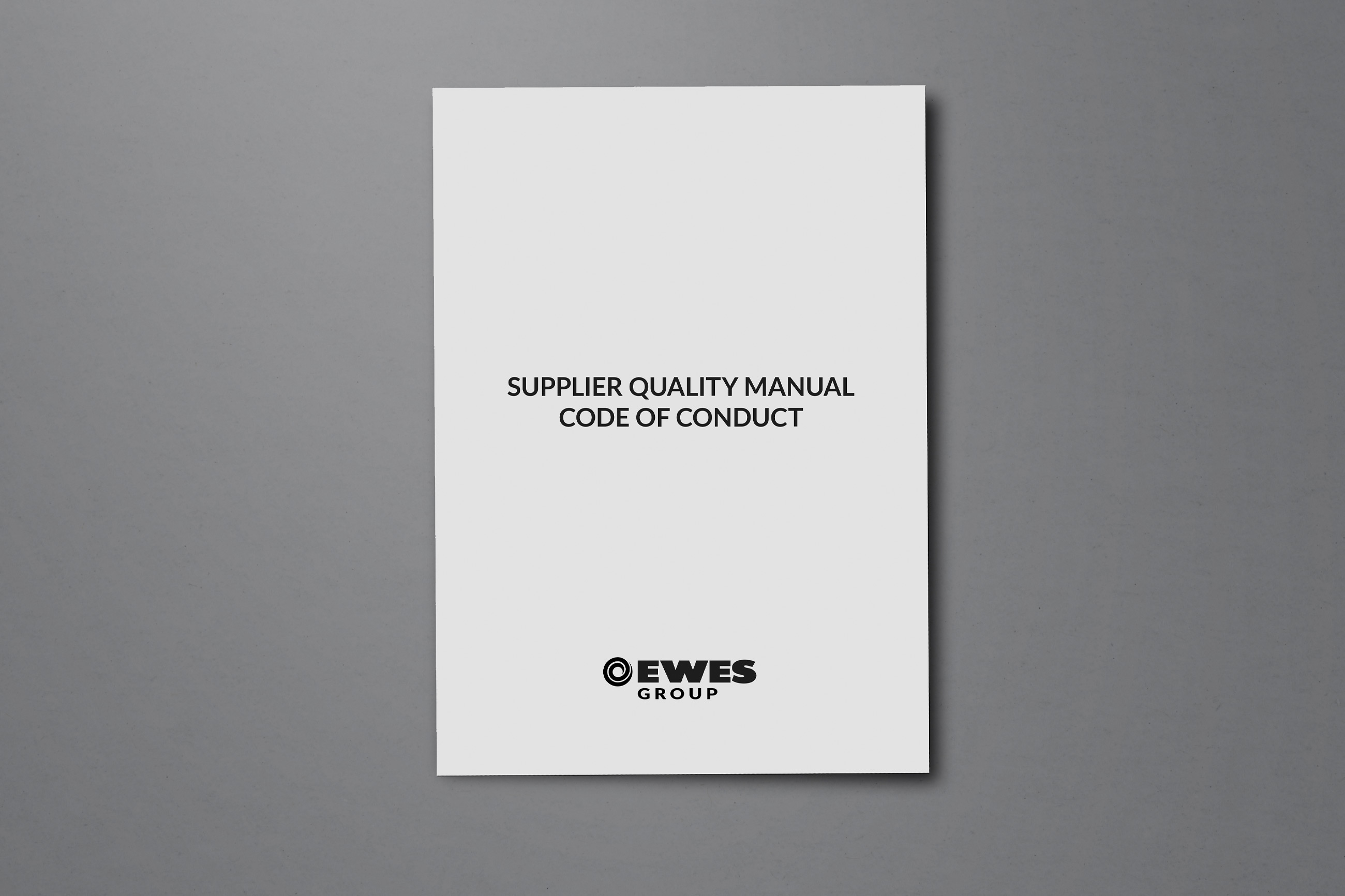 EWES Supplier Quality Manual Code of Conduct