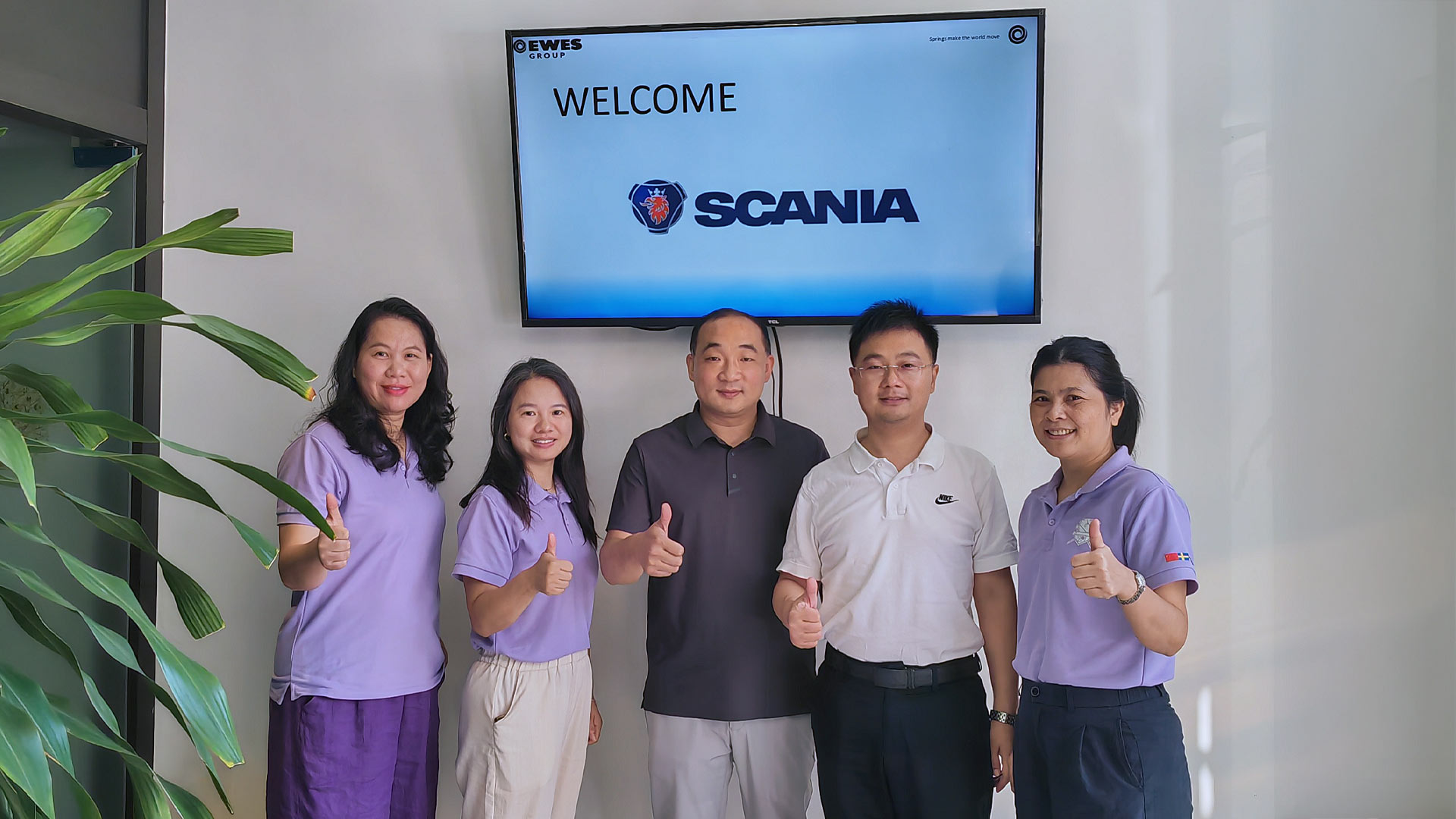 Scania gjorde audit hos EWES i Dongguan